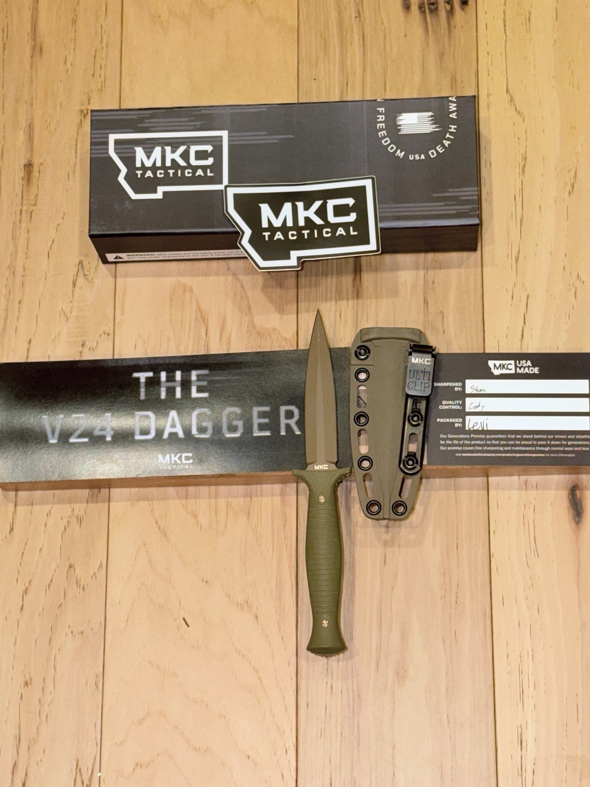 MKC V24 in coy/od. New w/ box / MKC Tactical **shipping included**