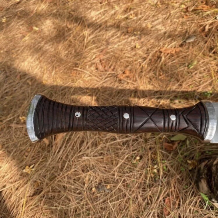 Custom Handmade Carbon Steel Blade Tactical Viking Sword| Hunting Sword Camping