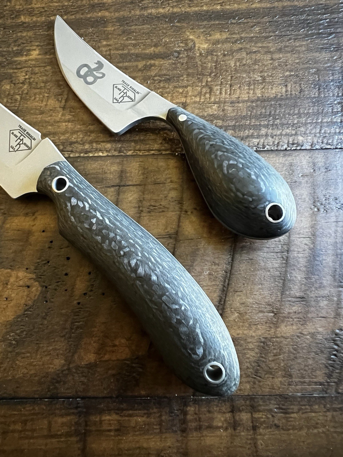 ORIGINAL RARE SHIVWORKS CARBON FIBER TRACE RINALDI DISCIPLE AND CLINCH PICK SET