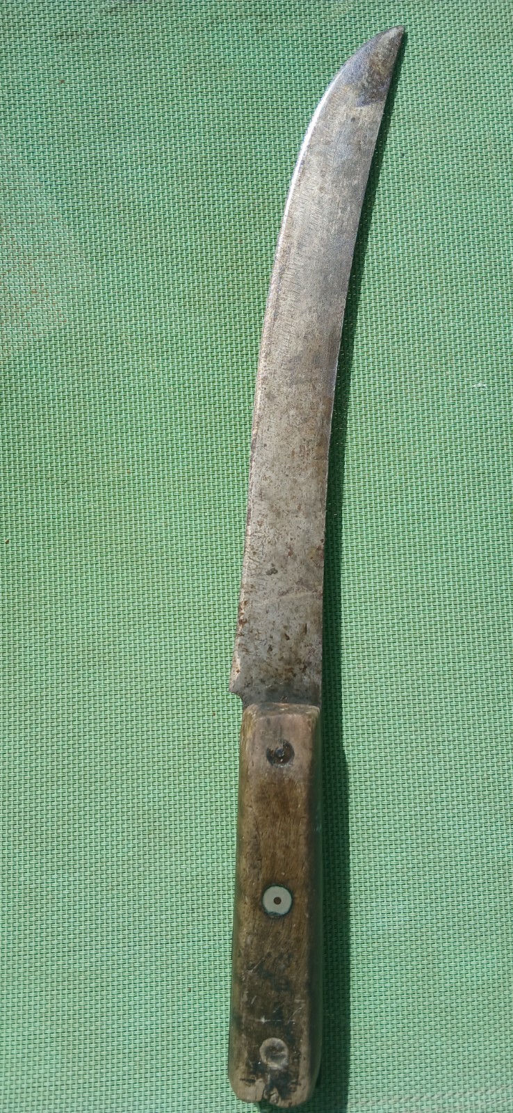 Old American Knife Full Tang Wood Handel 1900 Ish USA Vintage None Restored