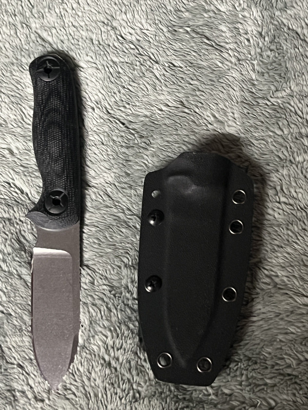 Kizer Drop Bear Fix 3 Fixed Knife 14C28N Blade Micarta Handle