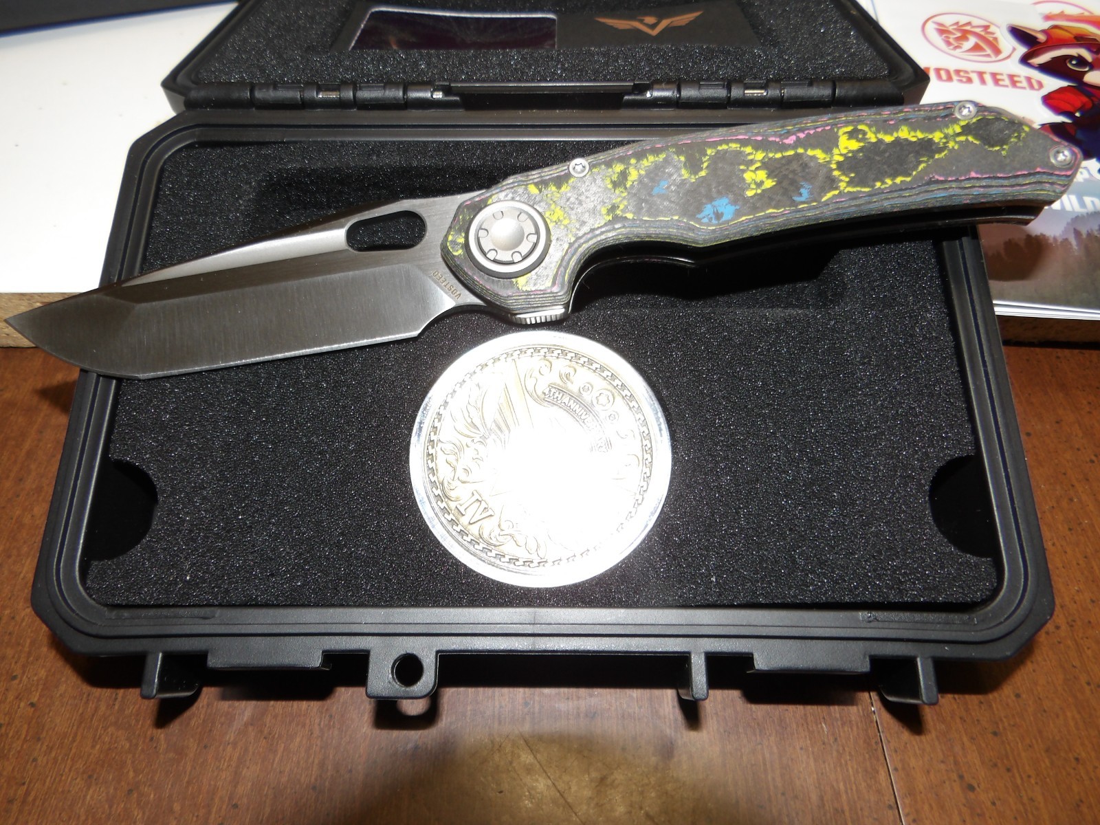 New Vosteed 4th Anniversary Thunderbird V vanchor lock Knife Ultimate warrior CF