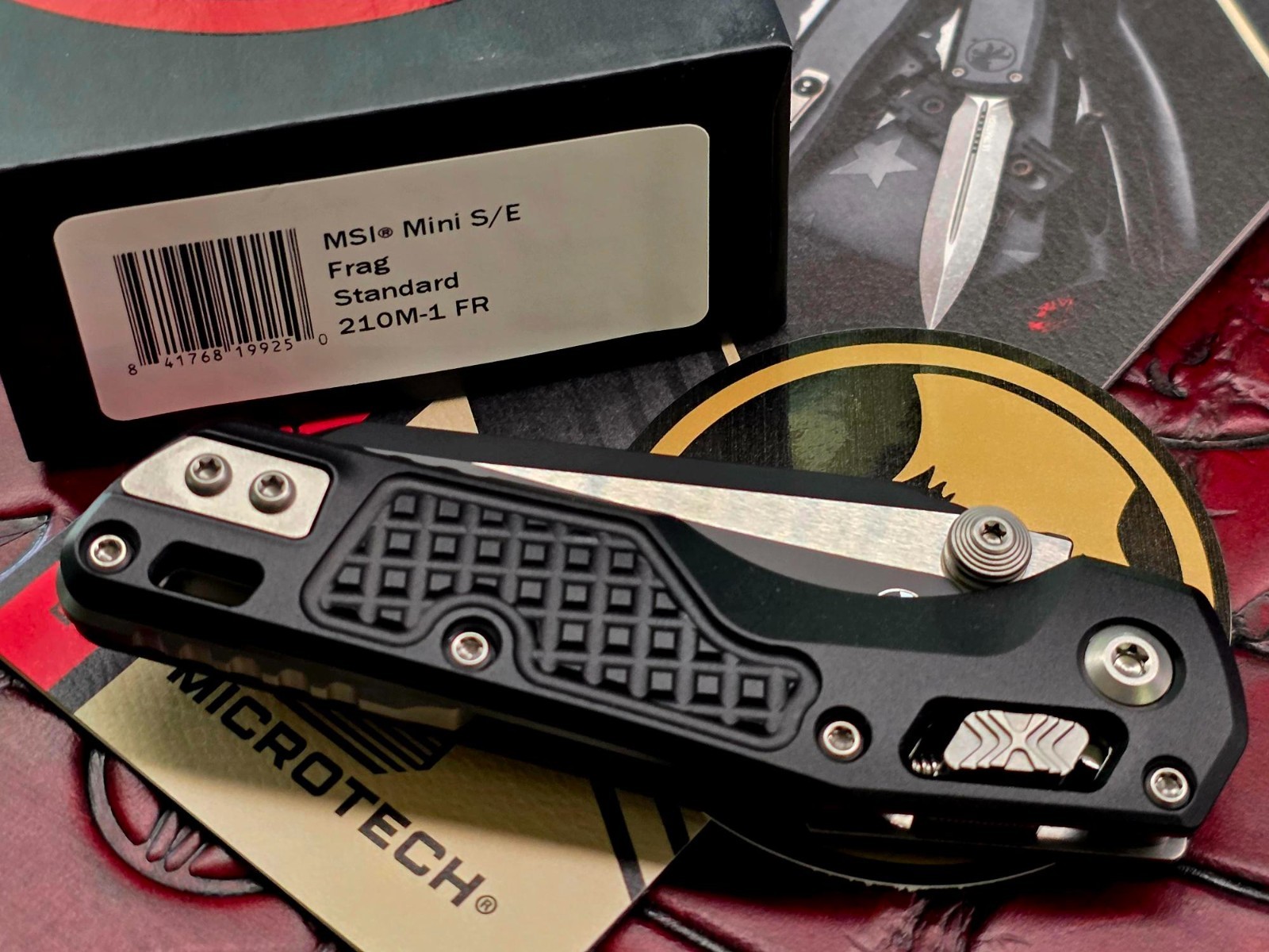 Microtech MSI RAM LOK Mini Manual Black Frag Aluminum Black M390MK 210M-1FR