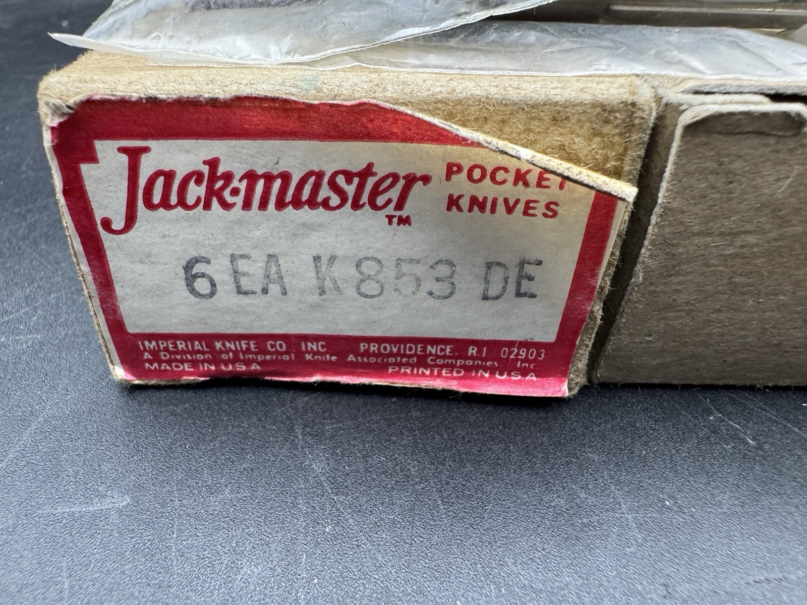 NEW VTG Imperial USA DE Diamond Edge Folding 2 Blade Barlow Pocket Jack Knife