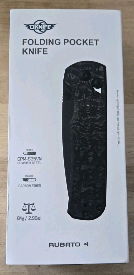 Oknife Limited Edition Rubato 4 Rail Lock Folding Knife Carbon Fiber CPM-S35VN