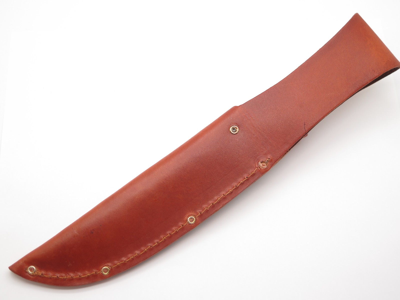 Basketweave 6″ Blade Brown Leather Fixed Skinner Hunter Hunting Knife Sheath