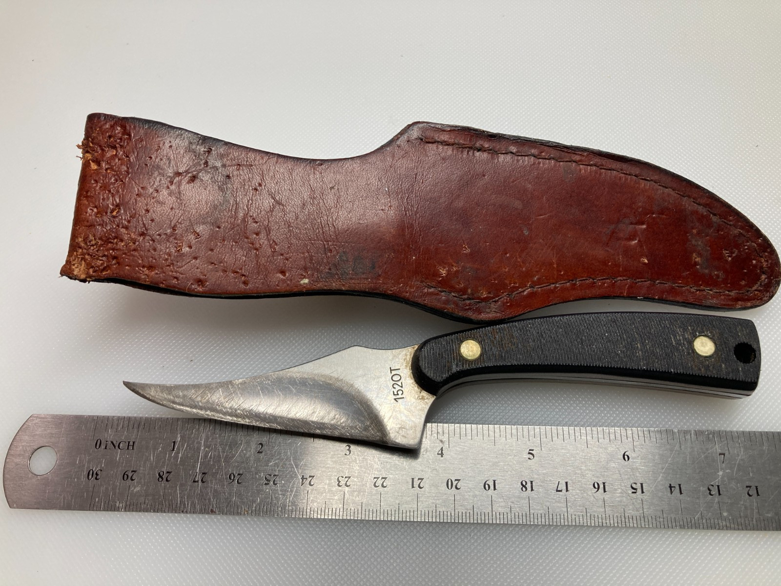 Schrade Old Timer 152 Ot Fixed Blade Knife with Leather China