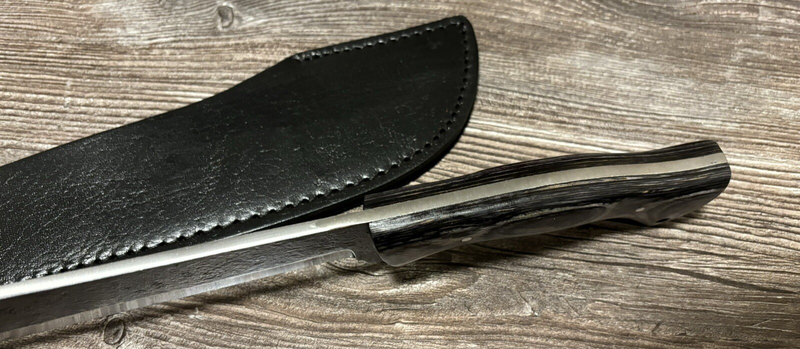 Carbon Steel Machete Full Tang 8mm Thick Blade Sharp Wood Handle Sheath 18.5”