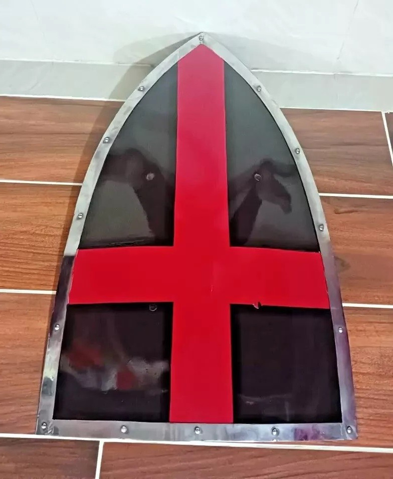 Templar Black Knight Red Cross Battle Cosplay Reproduction armor shield