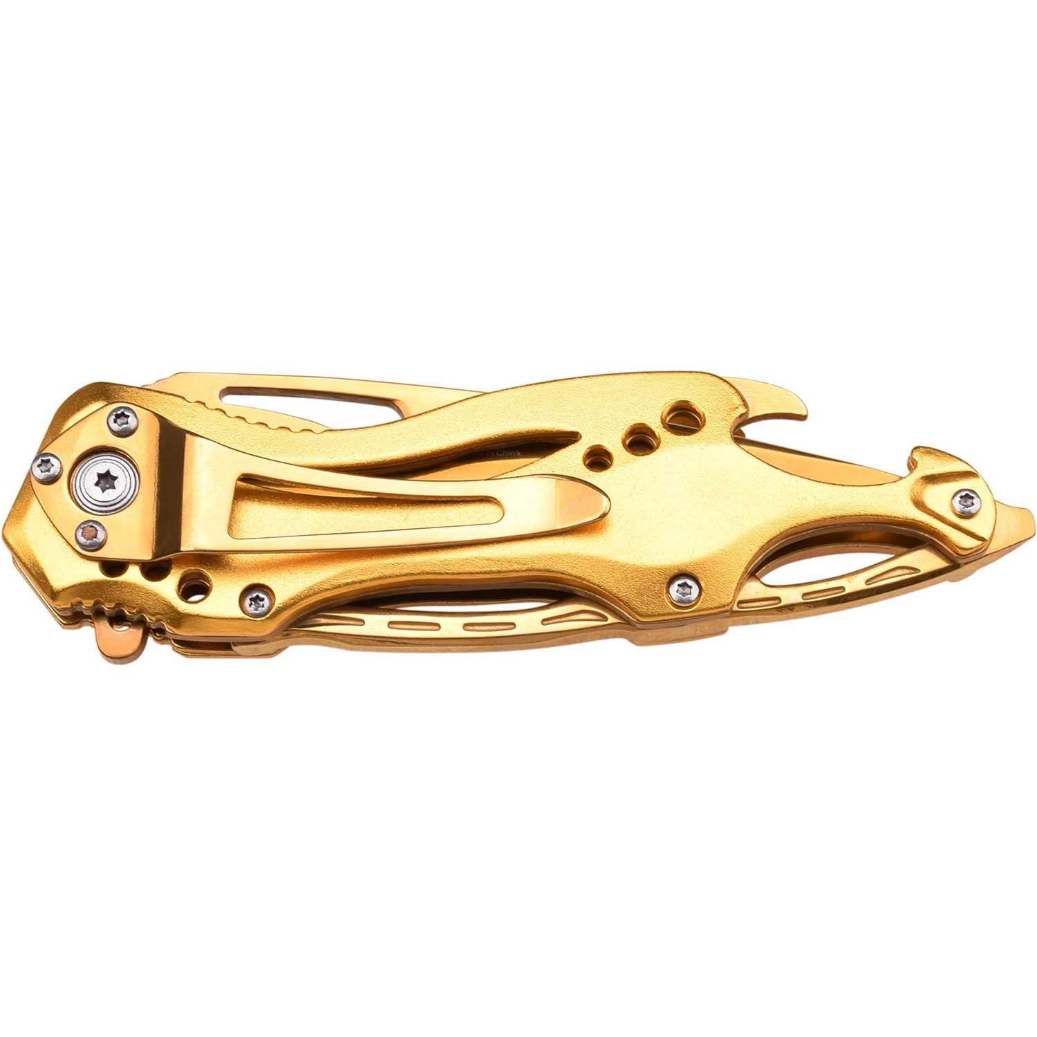 8″ MTECH Gold Spring Assisted Pocket Knife Folding Survival Knife with Clip