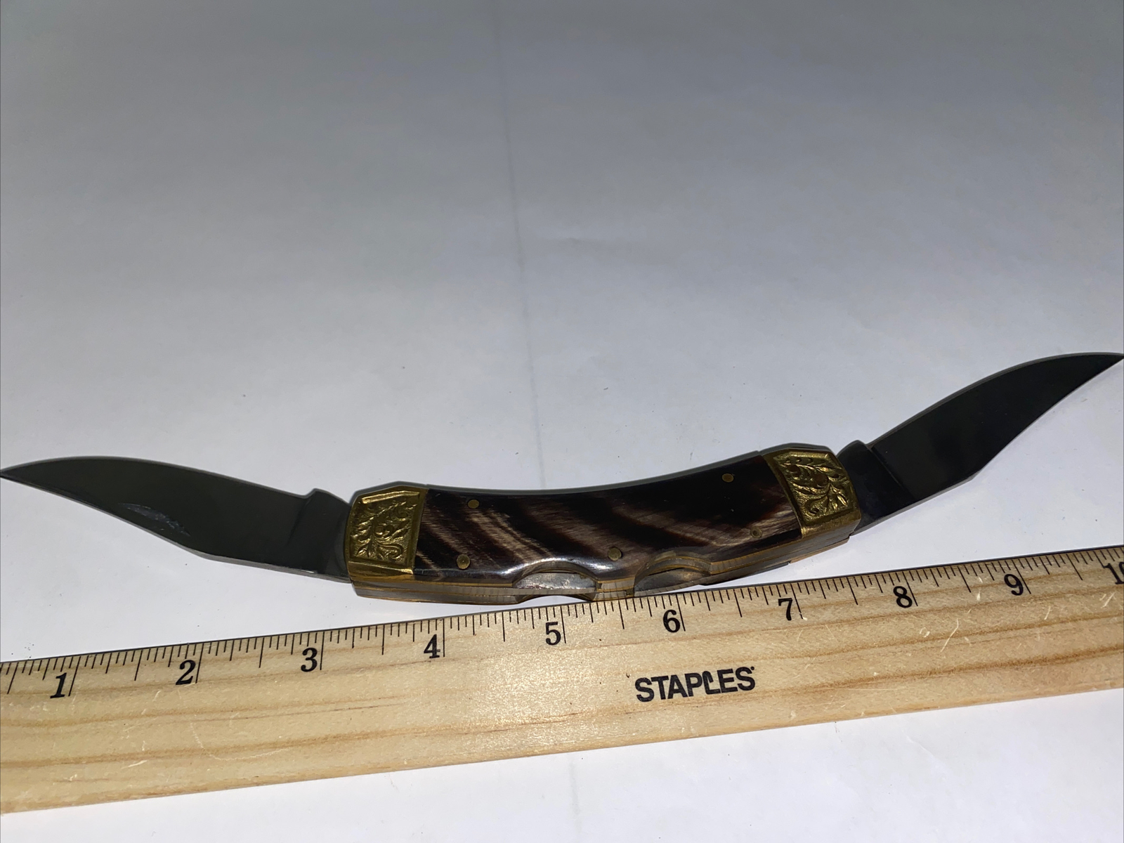 Vintage Knife Left Handed Double Bladed