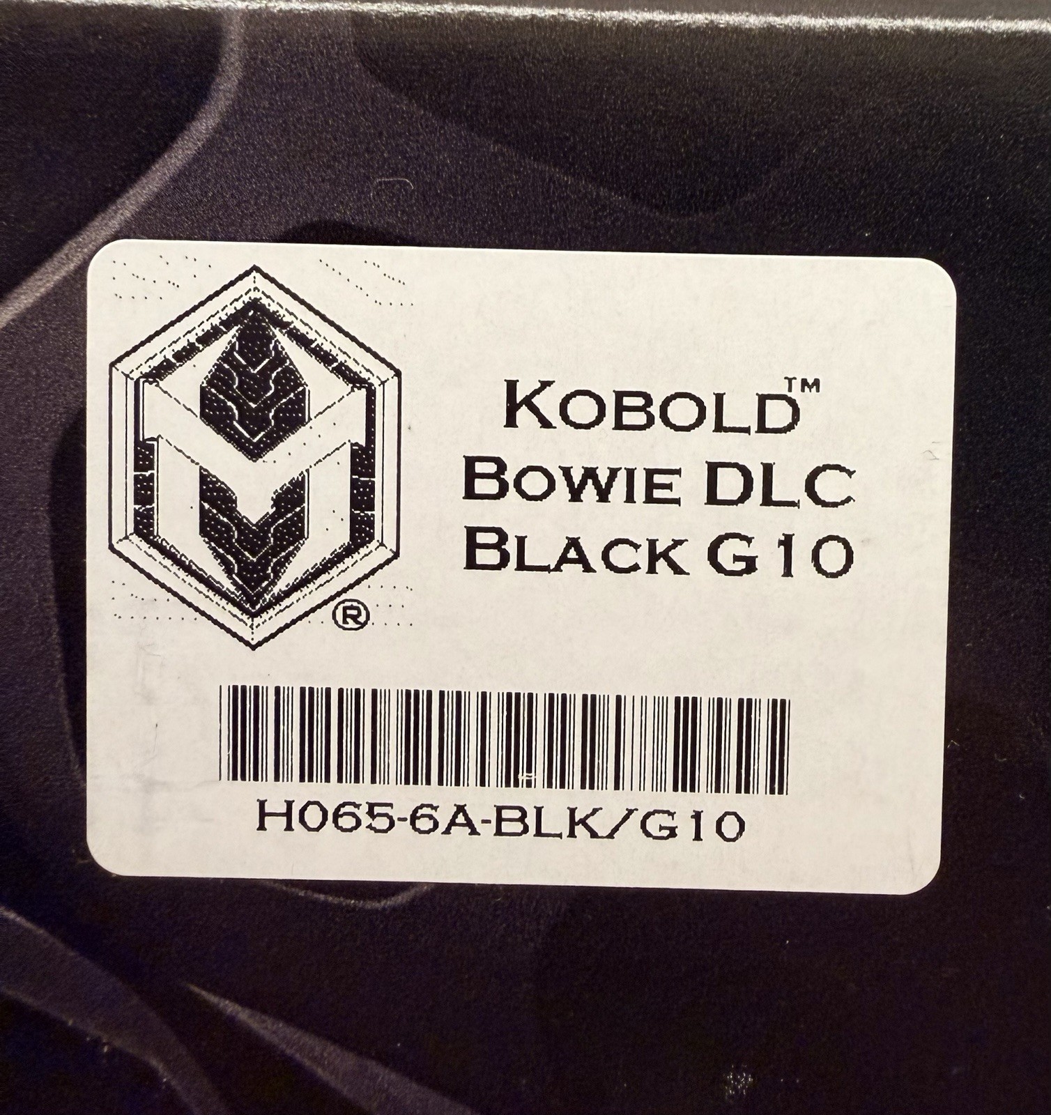 Heretic Kobold Fixed Blade Bowie DLC Black G10 MagnaCut USA Leather Sheath BNIB