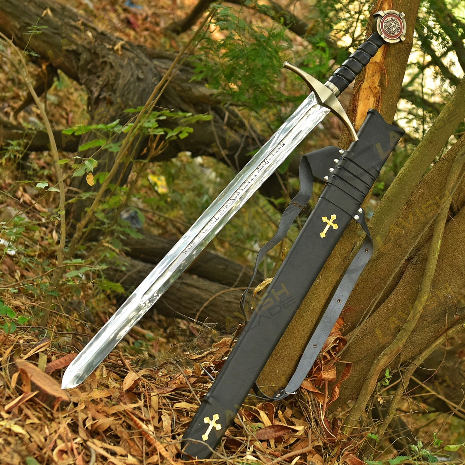 Knights Templar Accolade Sword Medieval Crusader Replica War Sword