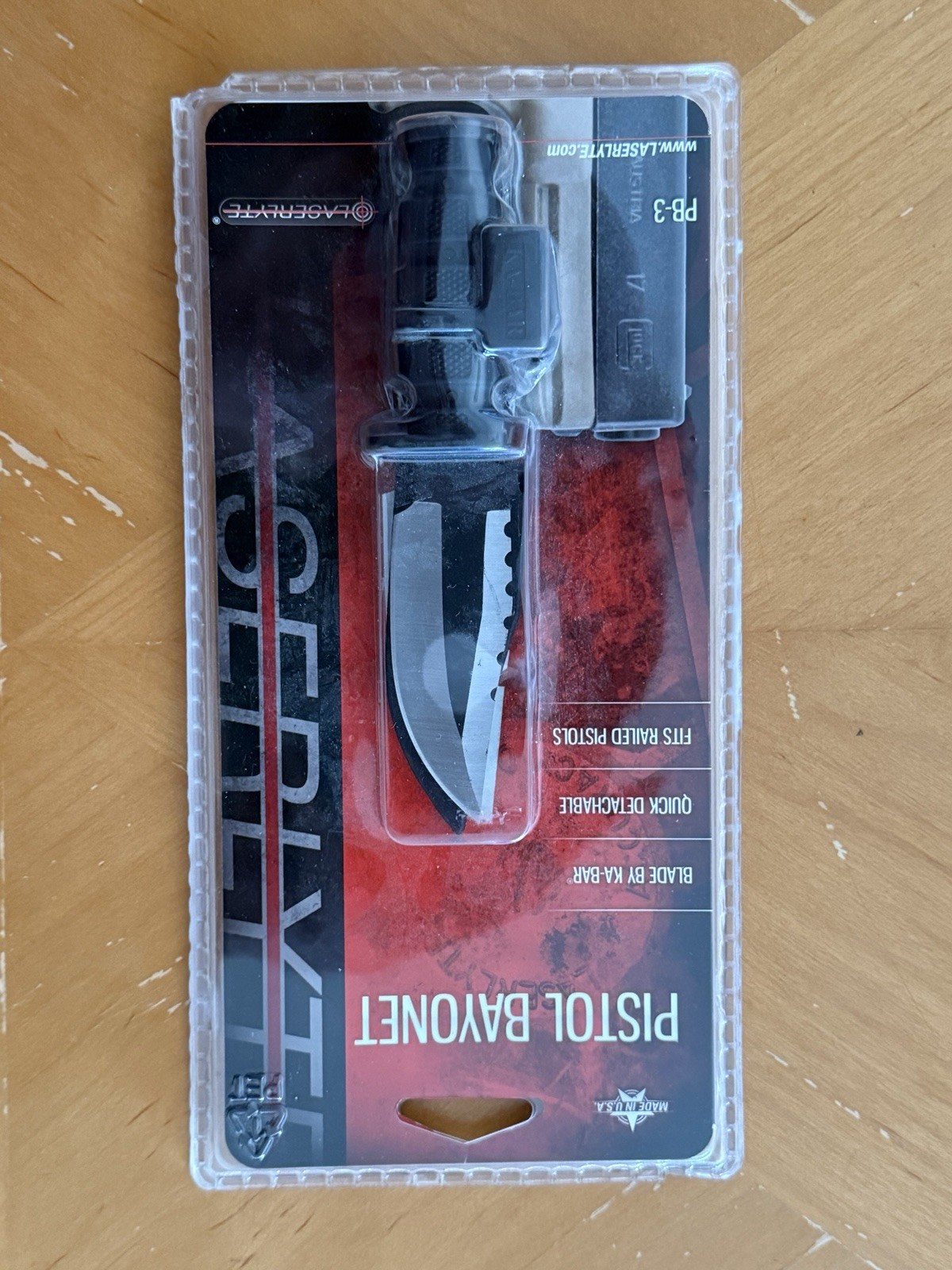 laserlyte Kabar,KaBar,Ka-Bar bayonet Glock Pistol knife (discontinued)SEE PICS!