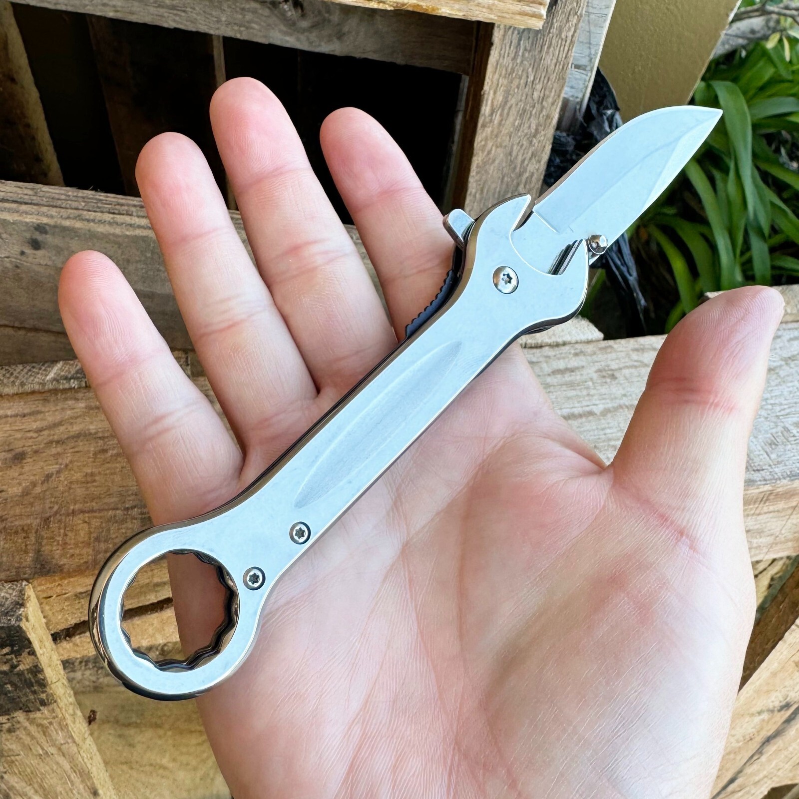 7.5″ Multi Knife Wrench Tactical Assisted Open Spring Folding Pocket Knife Edc