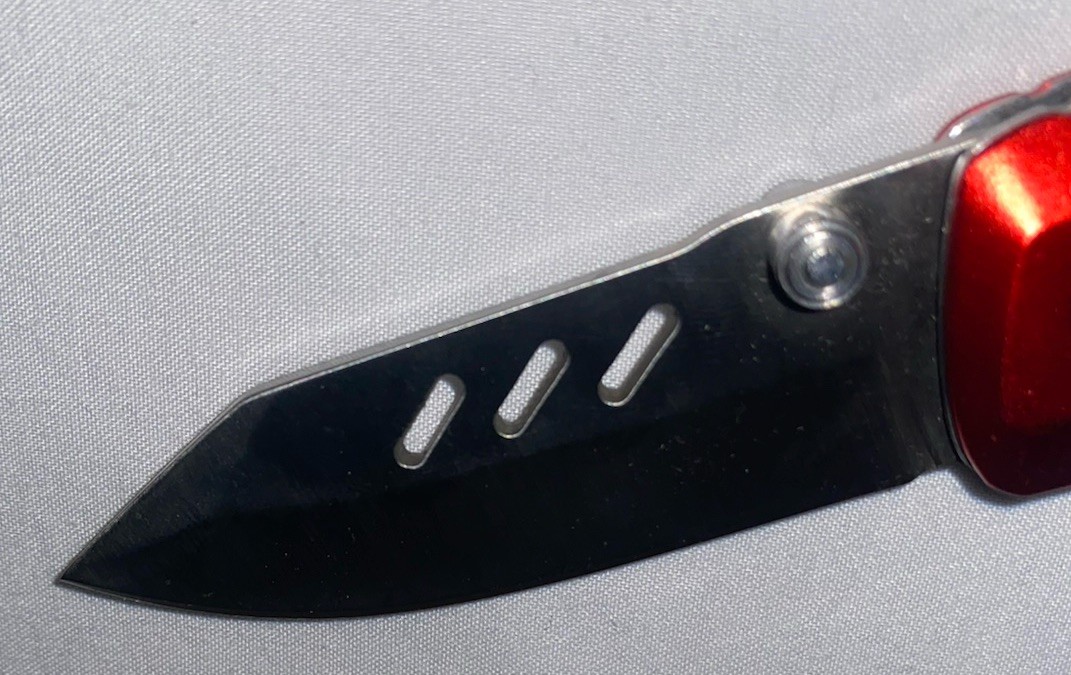 Snap-on Red Anodized Handle Pocket Knife 2.75in BladeRange Stainless Steel Blade