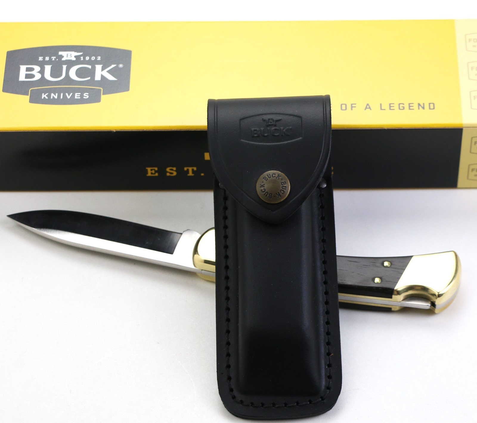 Buck 110 Drop Point Folding Hunter Knife 0110BRS6-B 420HC Ebony Made in USA New