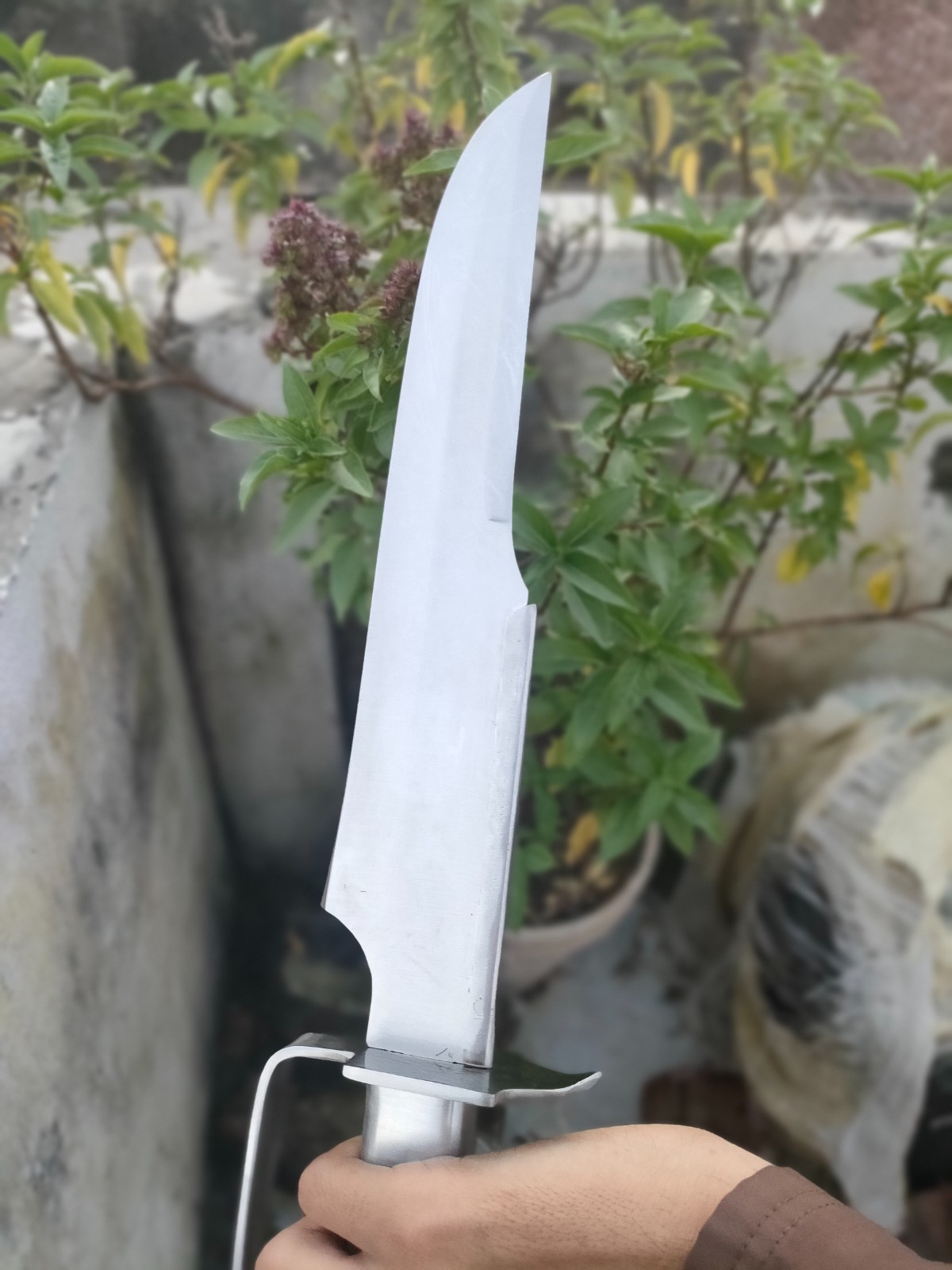 HANDMADE 18» D2 STEEL HAND FORGED HUNTING SURVIVAL KNIFE + FREE USA DUTY PAID