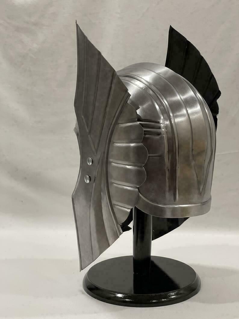 Thor Helmet 18 Gauge Mild Steel Ragnarok Movie Helmet with Stand Avengers Helmet
