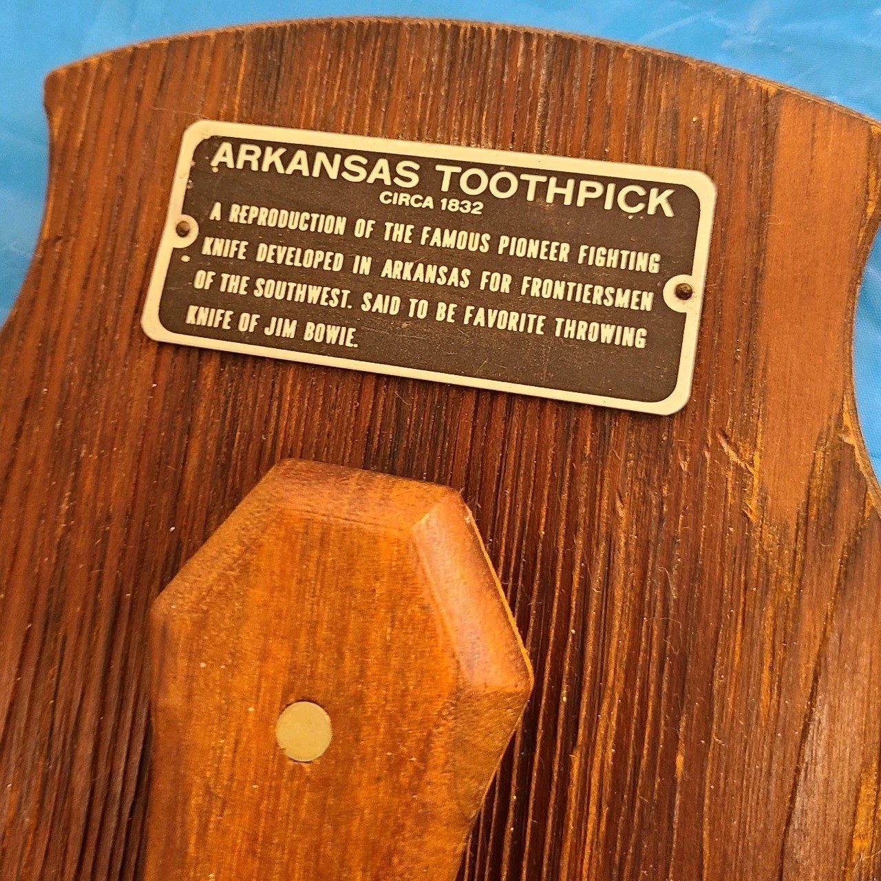 Arkansas Toothpick Carvel Hall USA Reproduction Knife Jim Bowie 17″ 1976