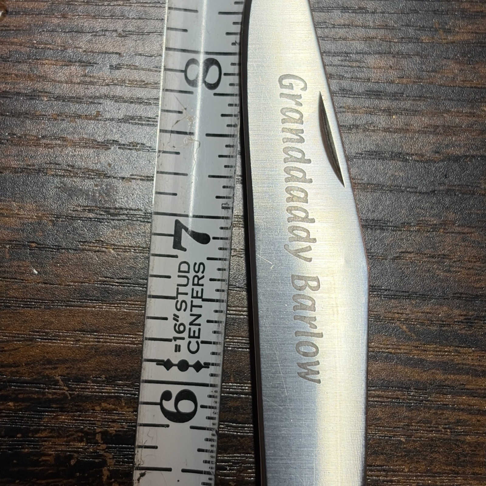 Buck Granddaddy Yellow Barehead Barlow USA -etched Blade -331-1 Of 900