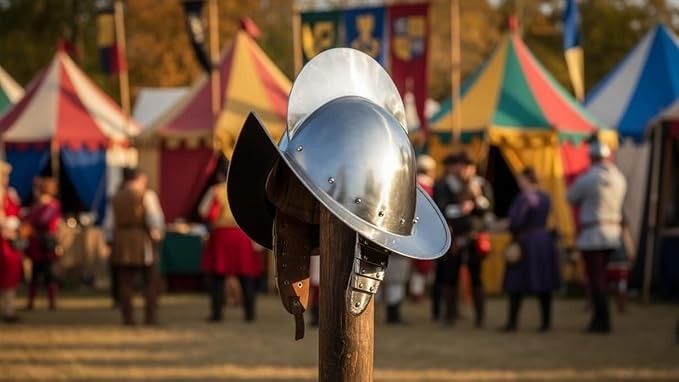 Spanish Comb Morion Boat Medieval Helmet 18 Gauge Steel Rustic Vintage Home