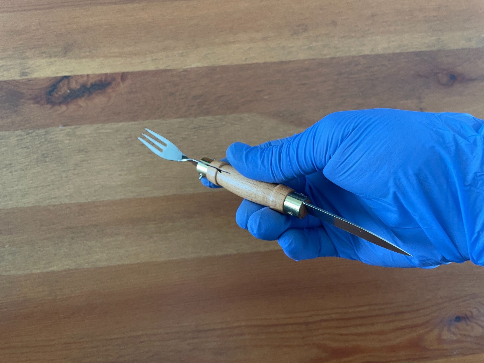 2.16″ Portuguese Navaja MAM with Fork Inox-Palacoulo Wood Handle – USA Seller