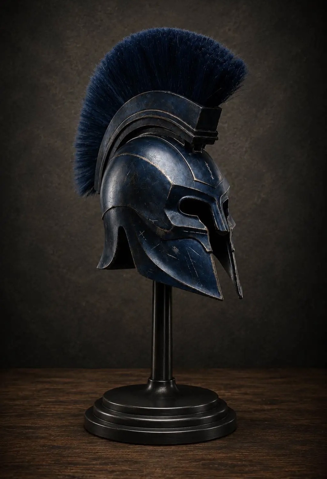 Agamemnon Helmet with Crest – Greek Warrior Replica Armor