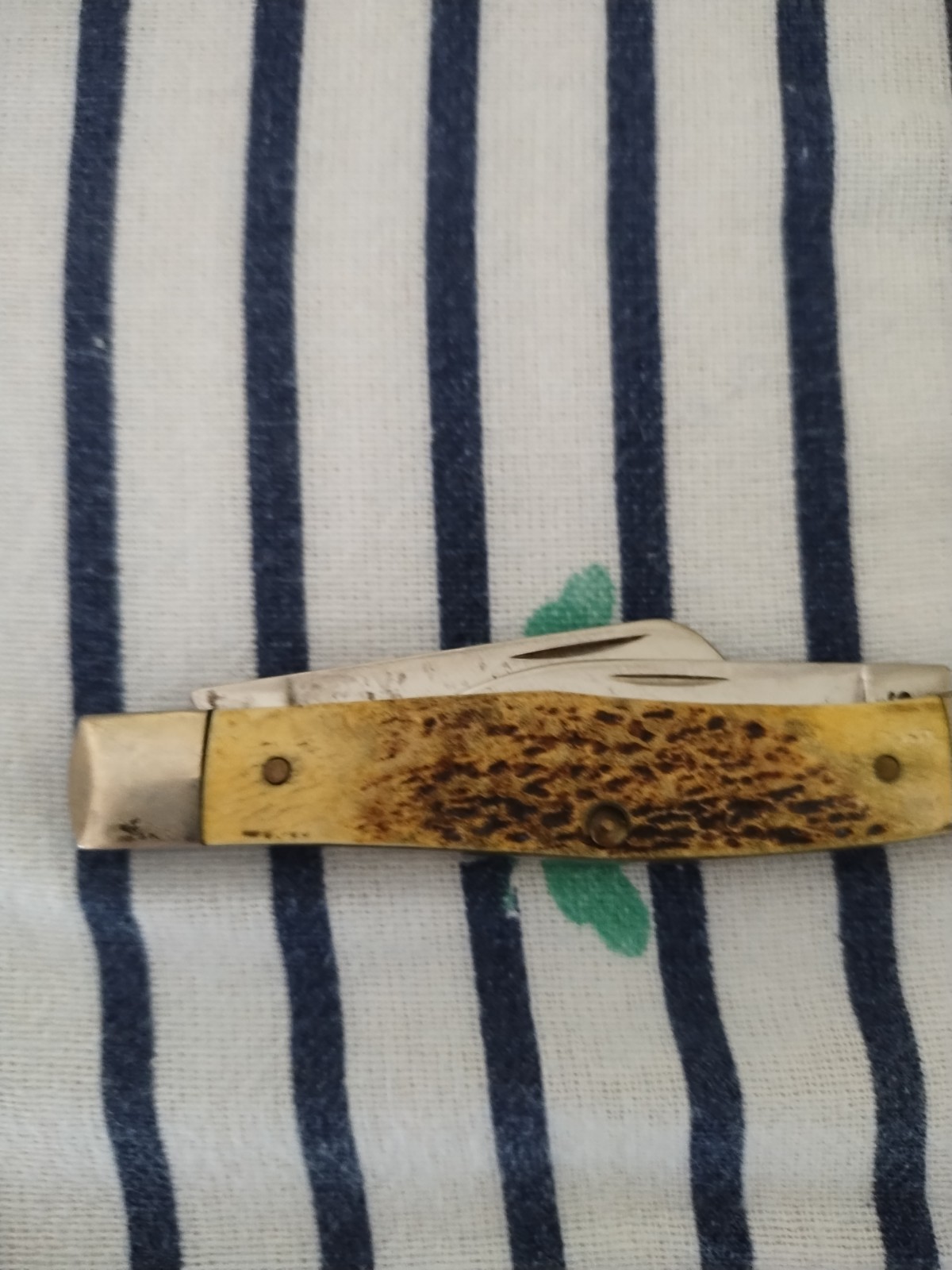 Vintage 2000s W. R. Case & Sons Bone Pocket Knife USA Good Condition 🔥