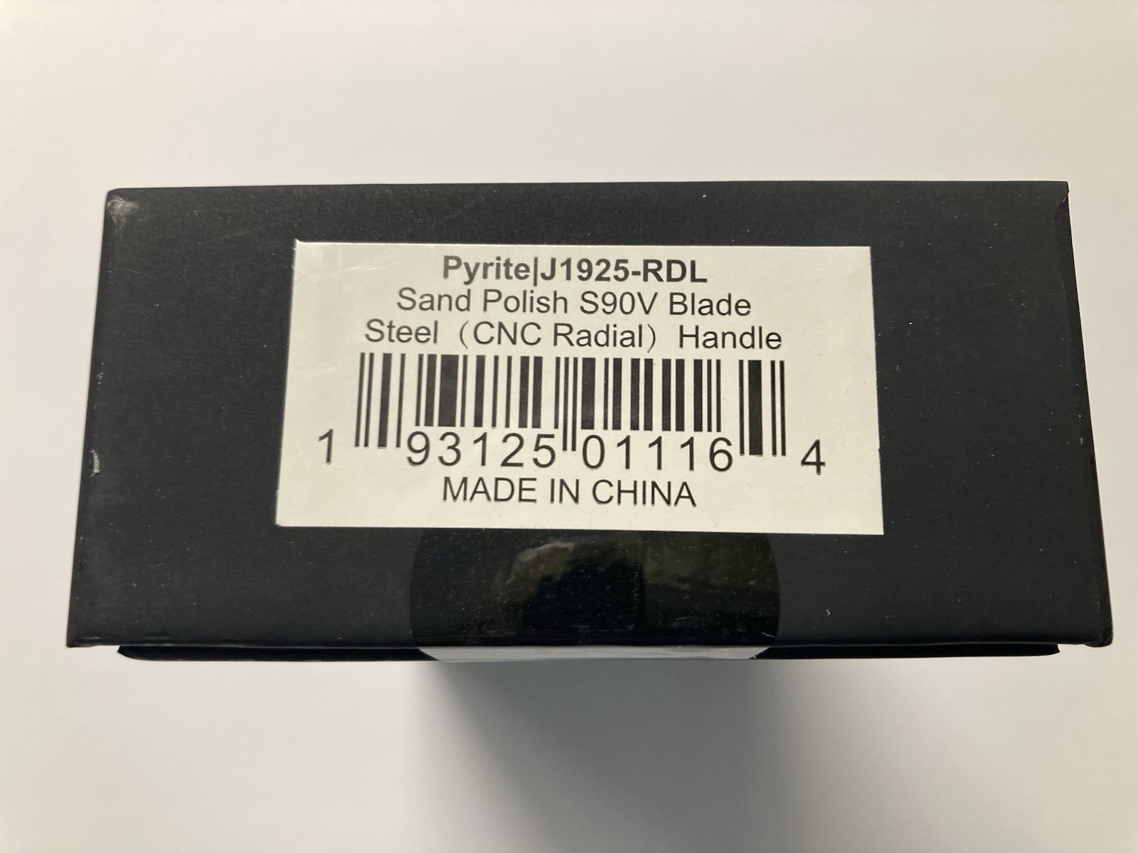 NEW IN BOX CJRB Pyrite Knife 3.1″ S90V Steel Blade button lock foldin drop point
