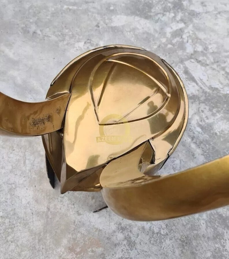Collectible Helmet Golden Laufeysn Loki Helmet Cosplay Metal Replica