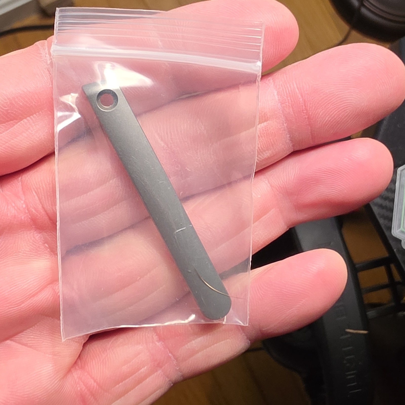 Vanguard Knives Vanguard Titanium Frame Lock Drop Point Plain Edge Manual Clip