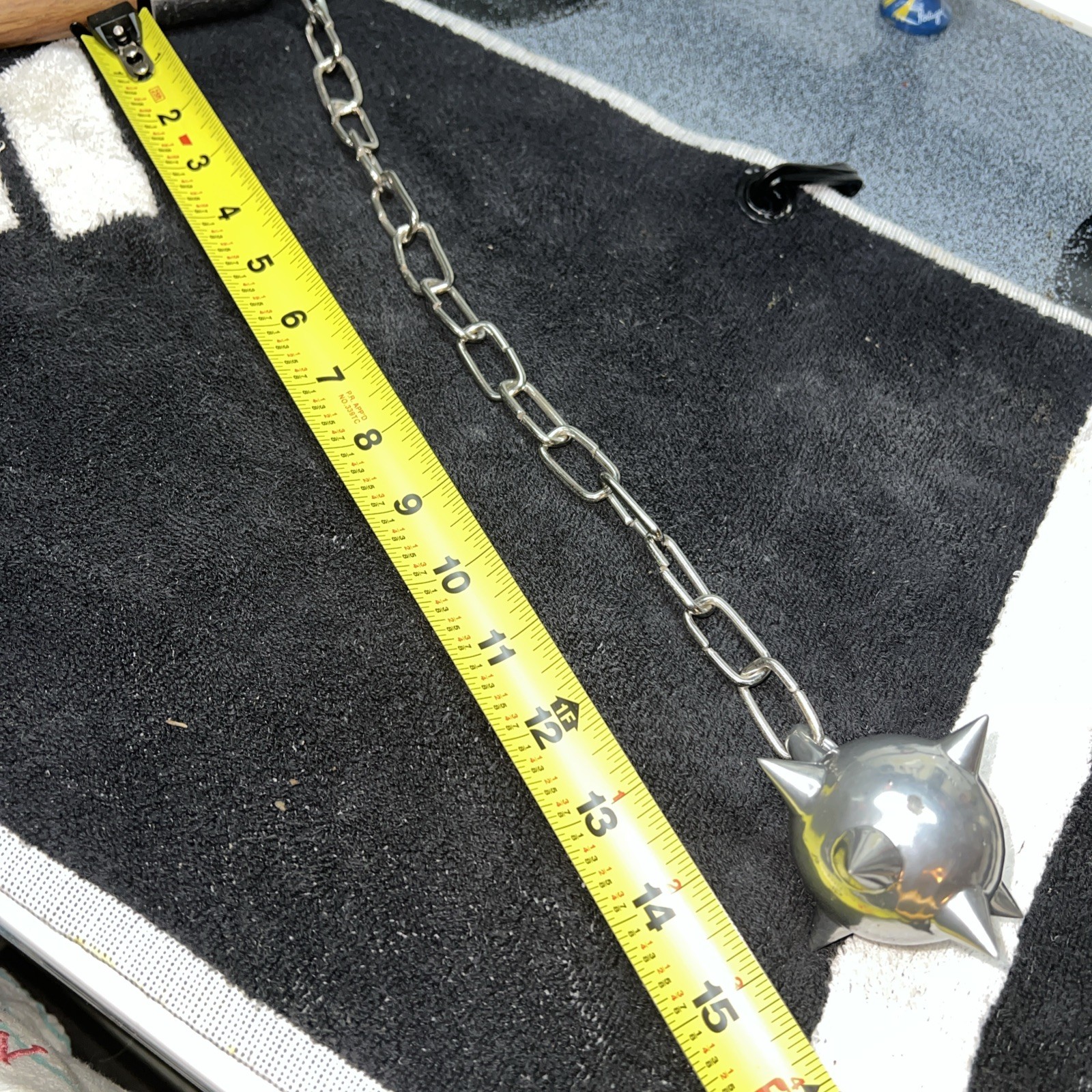 Medieval Mace with Chain & Wood Handle
