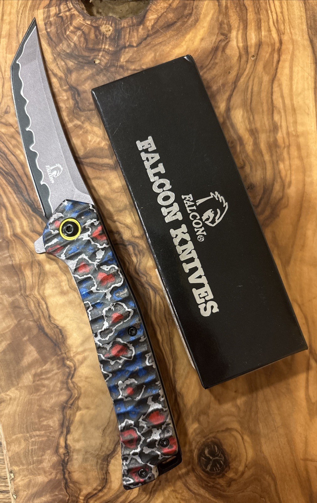Flacon Knives KS2420-1 440 Stainless Steel 3.5” Blade Folding Knife Brand New