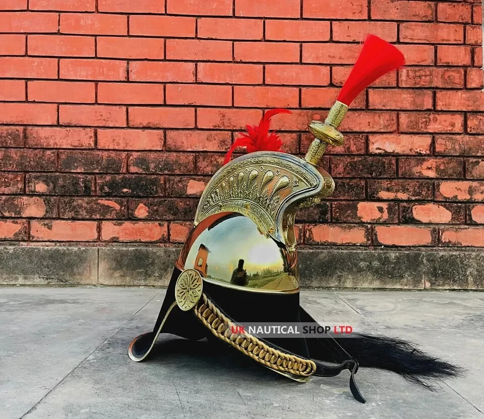 Napoleon Brass Helmet Pickelhaube Napoleon Helmet French 1st Empire Cavalry