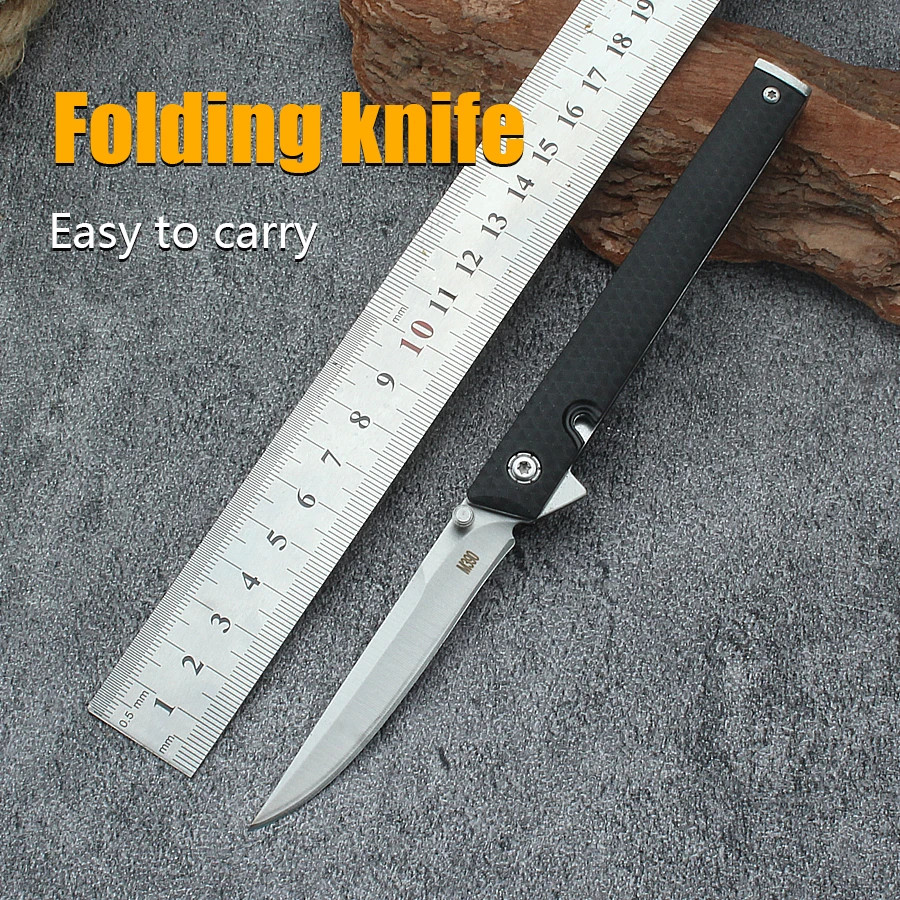 M390 Composite Fiber Jack Knives Tanto Flip Composite Fiber Handle Pocket -US-1X