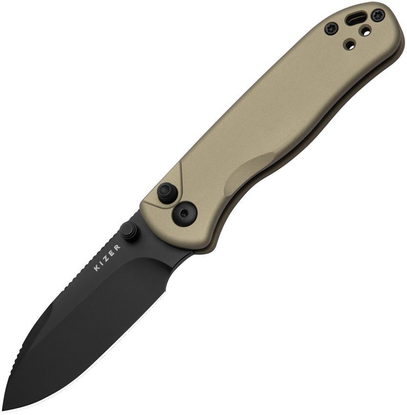 Kizer Cutlery Drop Bear 2 Folding Knife 3″ Nitro V Steel Blade Aluminum Handle