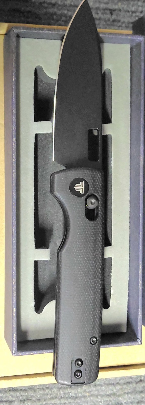 Trivisa Sabretooth Folding Pocket Knife 14c28n W/Black Micarta, Ty29-bm-14
