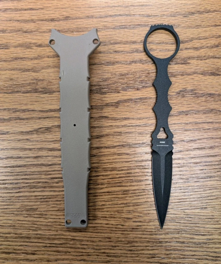 Benchmade 176BKSN SOCP Dagger Sand Sheath 440C Black Sheath Tactical Knife
