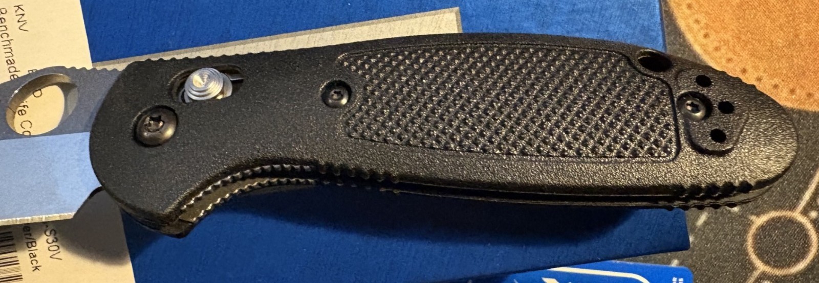 Benchmade 555-S30V Mini Griptilian S30V Black Grivory Manual Folding Knife