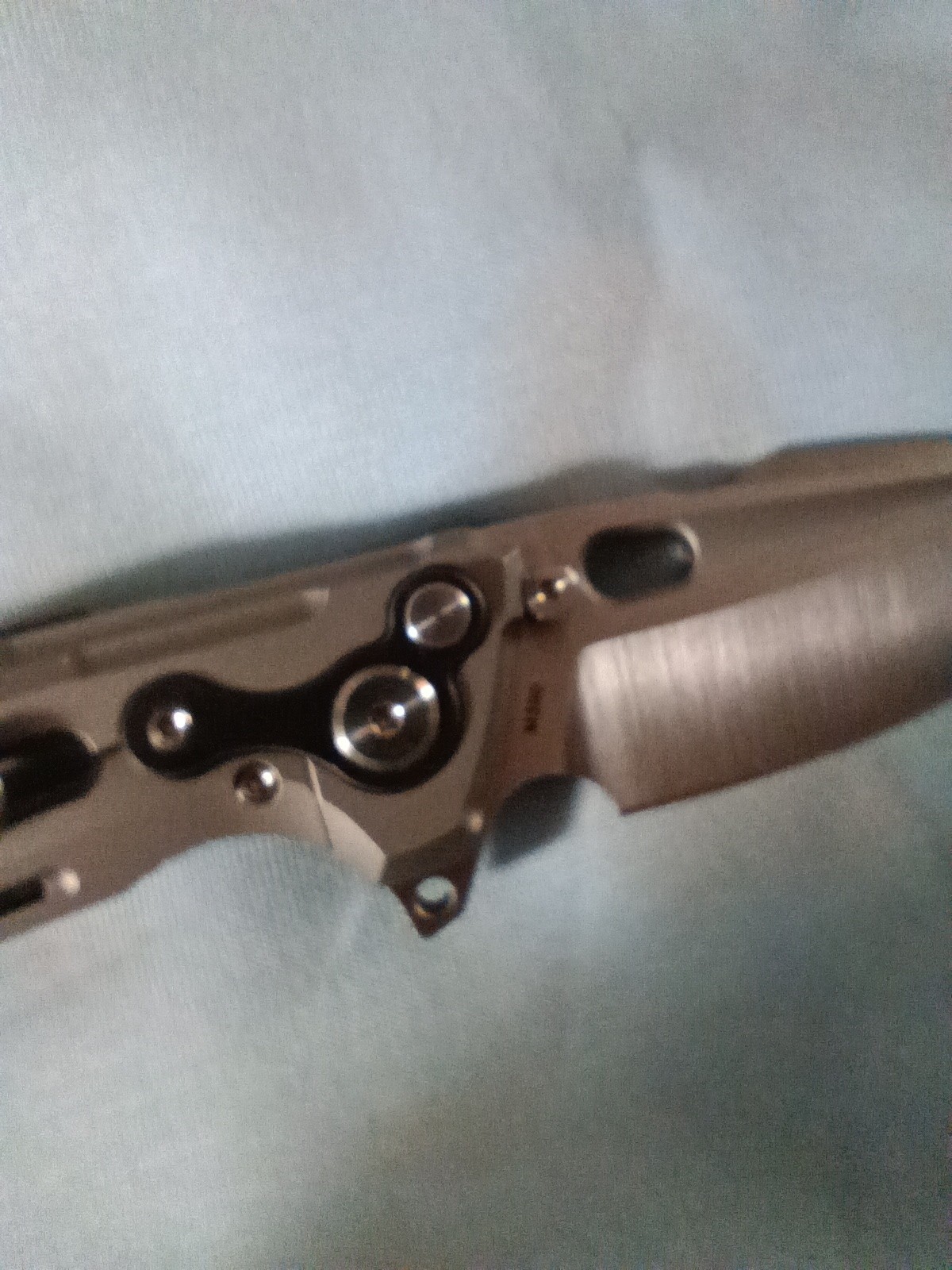Reate T6000 Titanium Zirconium M390 Bead Blasted Knife Blade Folder Beast