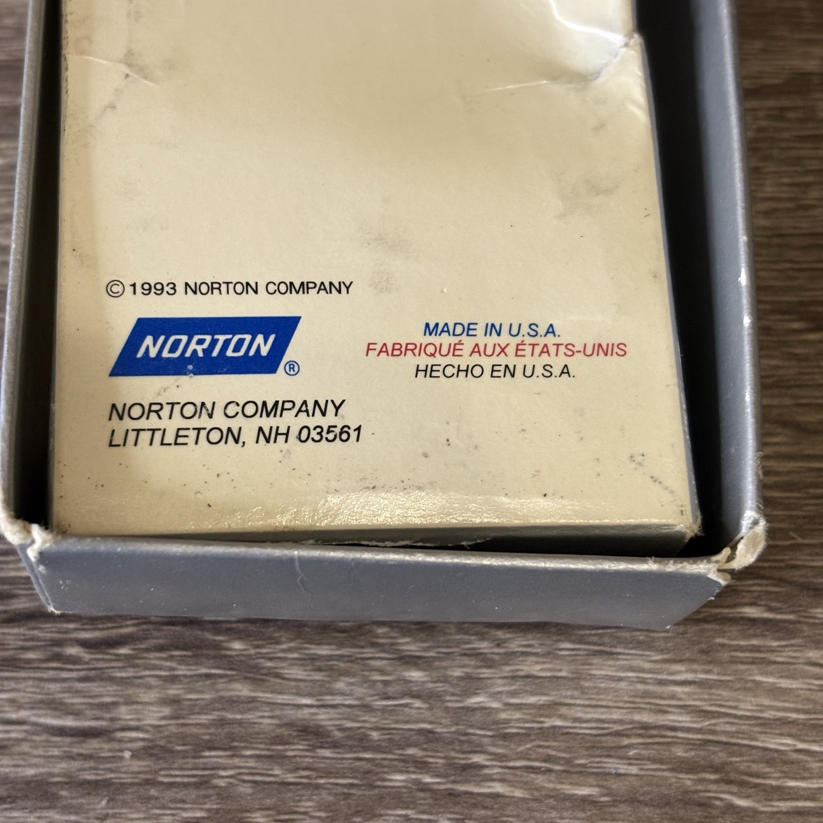 Norton India Special Gouge Slip Sharpening Stone FS-76 Fine Oil Filled