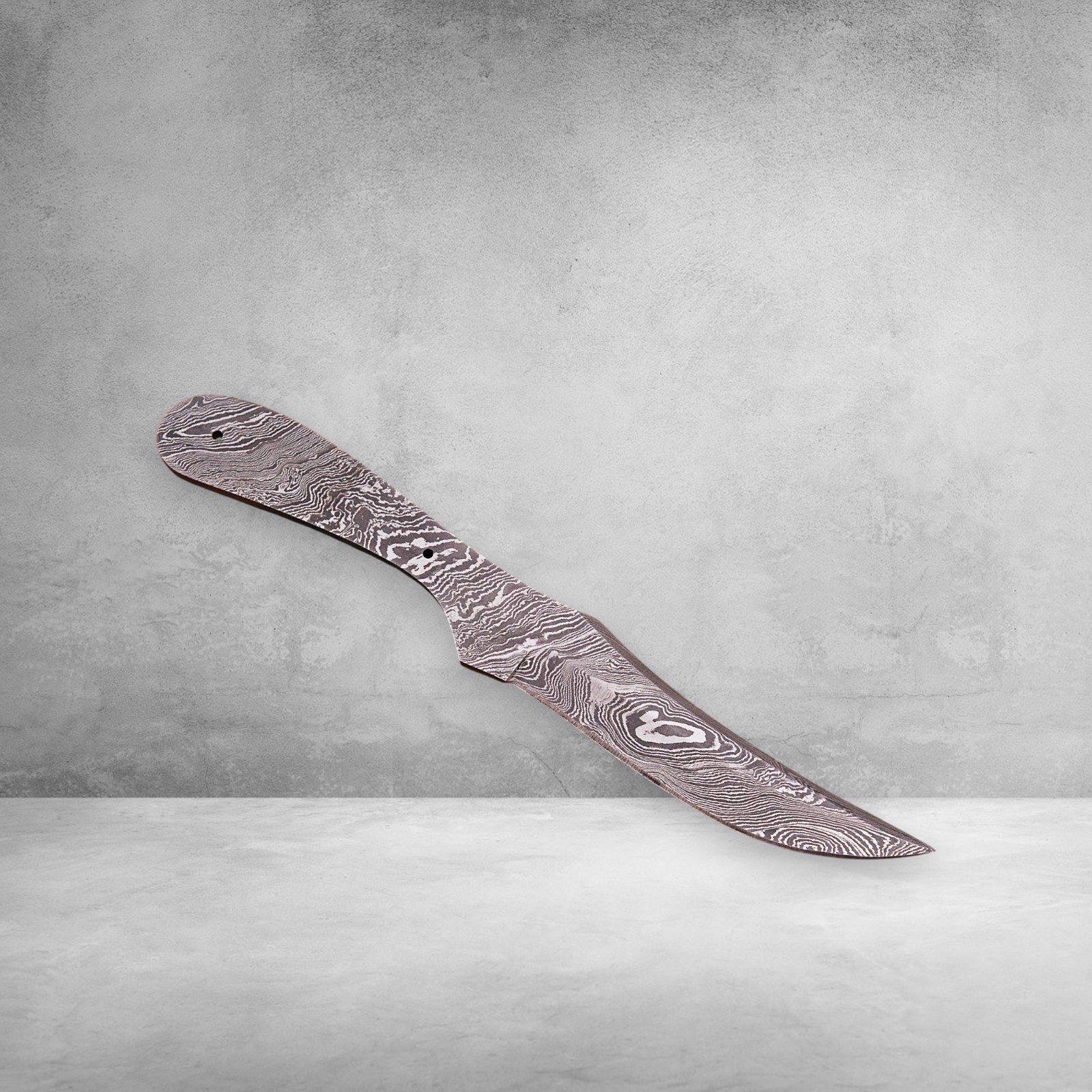 Hand Forged Blade Blank Damascus Skinning Hunting Knife Full Tang DIY Supply
