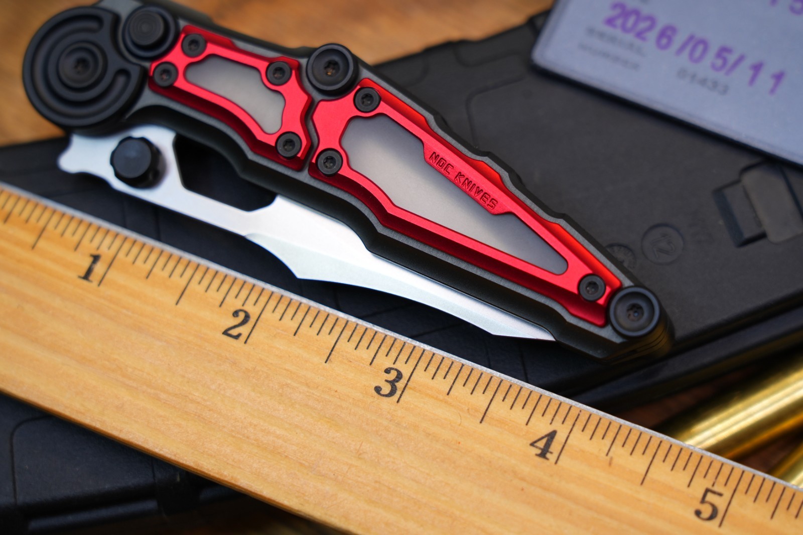 NOC MA01 M390 NOC Knives Manual Button Lock Folding Knife 2mm Blade Aluminum PC