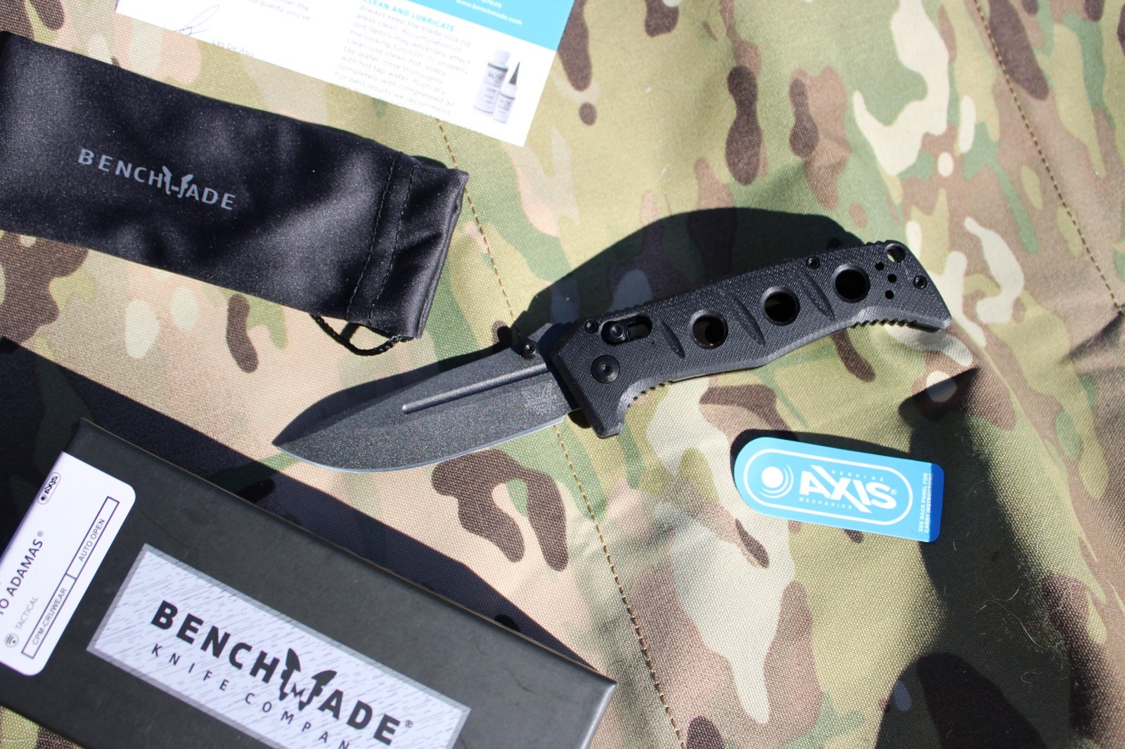 Mini Adamas 273GY-1 Black CPM-CRU-WEAR G10 Handle Folding Knife
