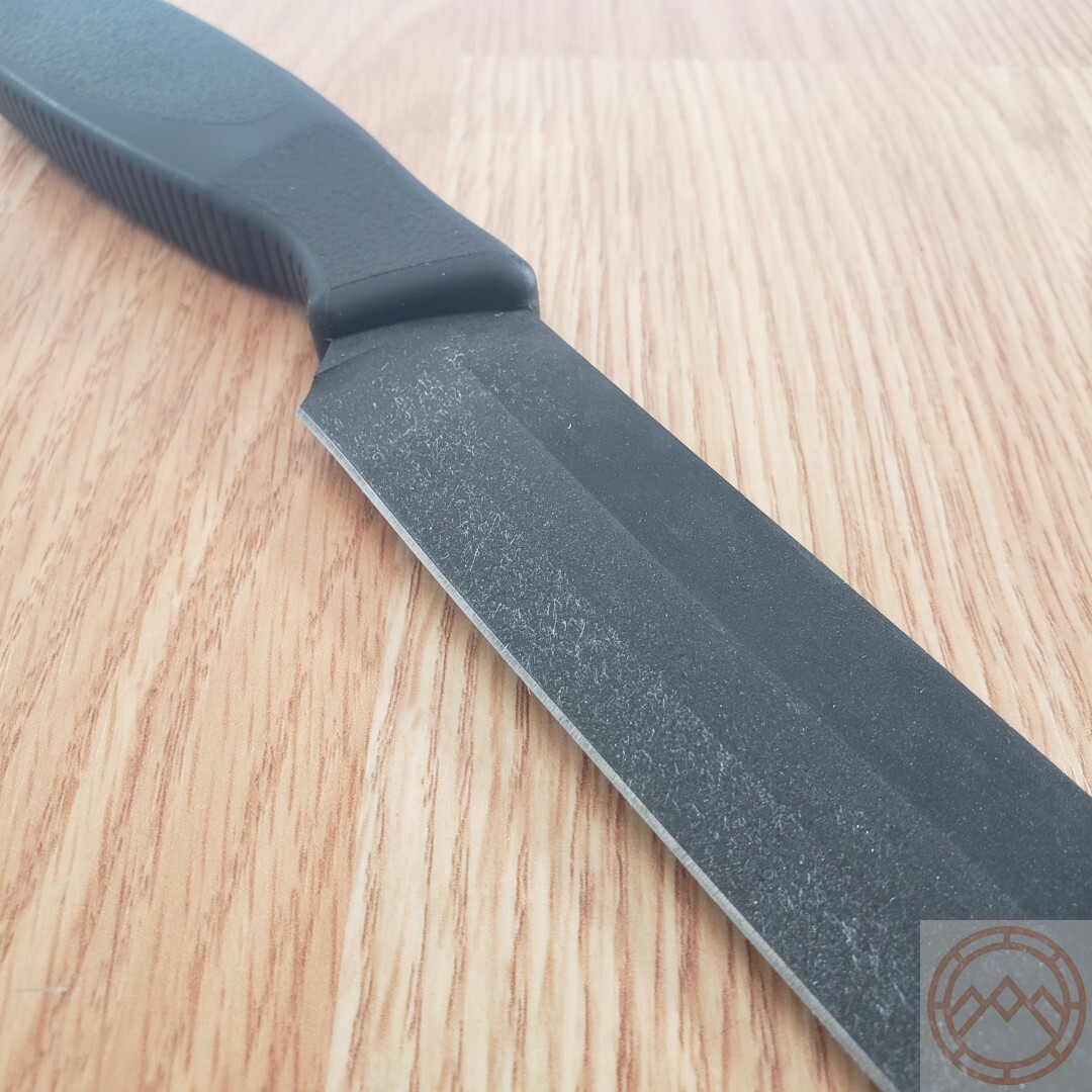 Ontario Spec Plus Alpha Fixed Machete 7.25″ Carbon Steel Blade Rubber Handle