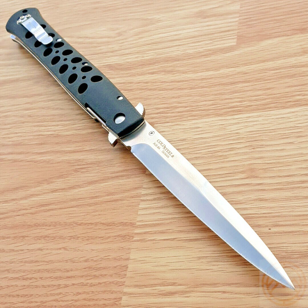 Cold Steel Ti-Lite VI Folding Knife 5.88″ AUS-8A Steel Blade Black Zytel Handle