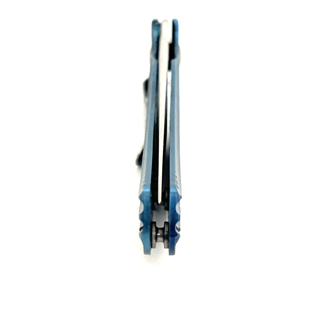 CRKT K405BXP Ripple Folding Knife First Production Acuto Steel Blue Aluminum