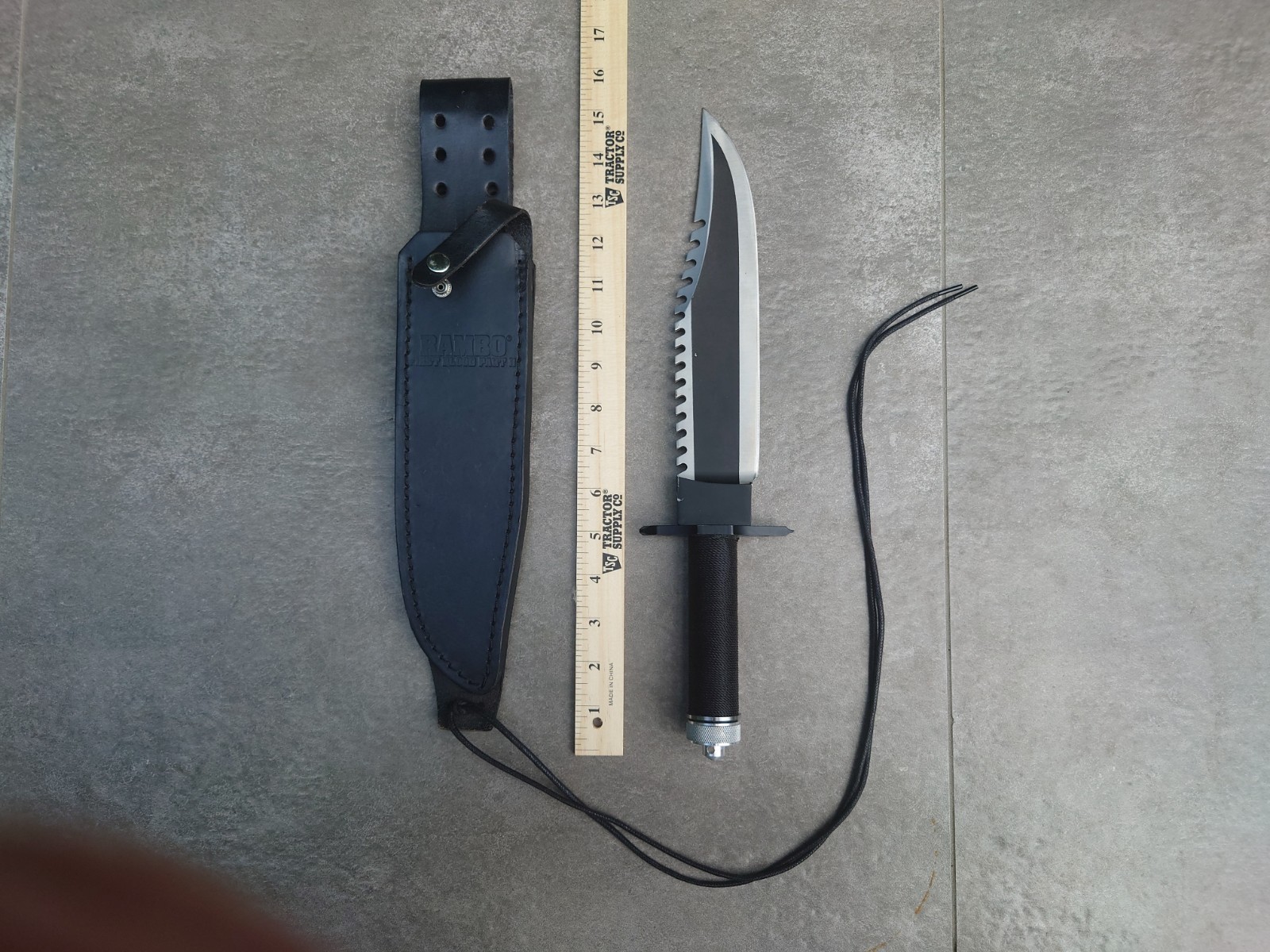 Vintage Rambo 2 / First Blood Part II – «The Mission» Survival Knife – US seller