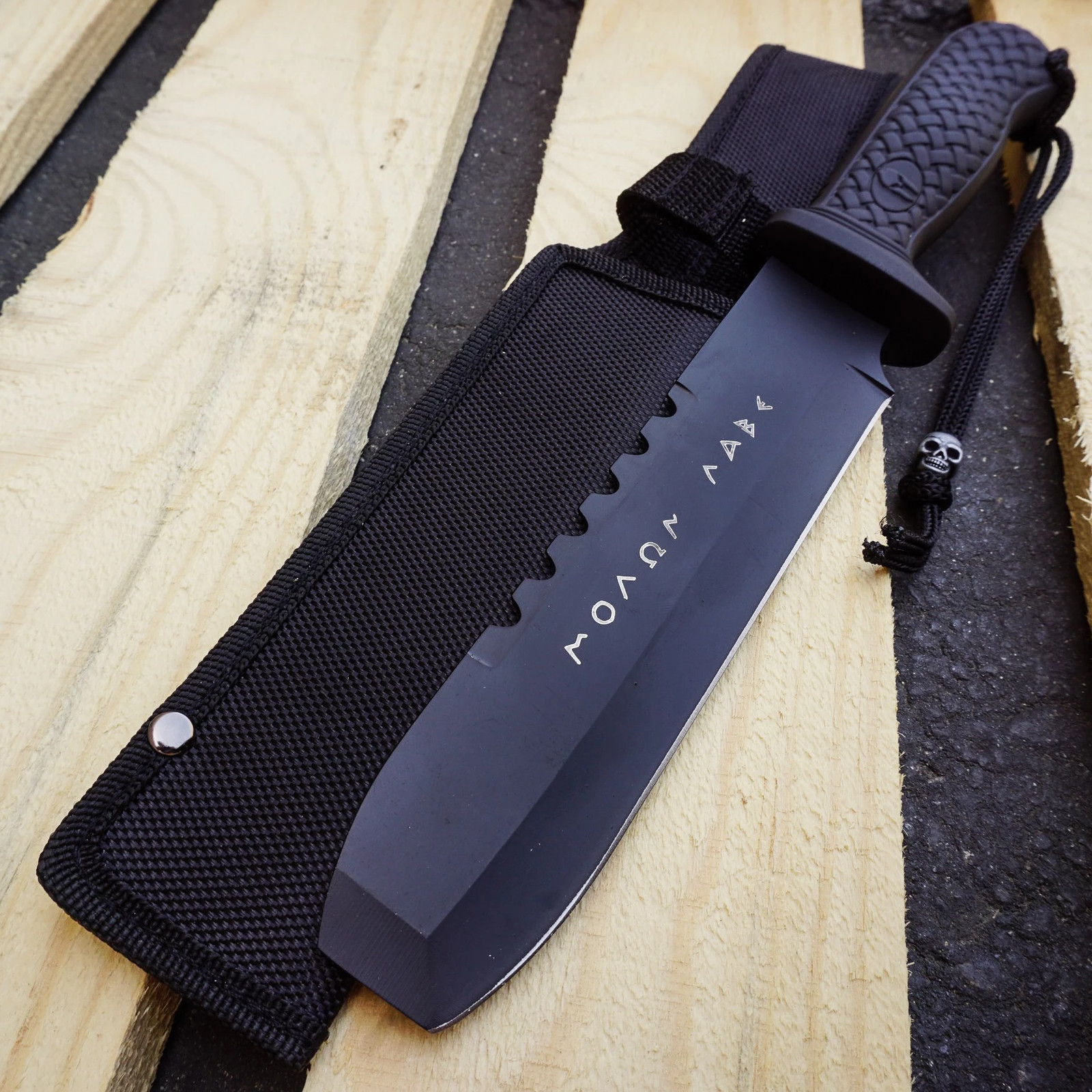 Greek Warrior MOLON LABE FIXED BLADE KNIFE COLLECTION TACTICAL TRAINING SURVIVAL